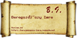 Beregszászy Imre névjegykártya
